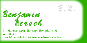 benjamin mersch business card